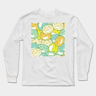 Happy Kitty Face Long Sleeve T-Shirt